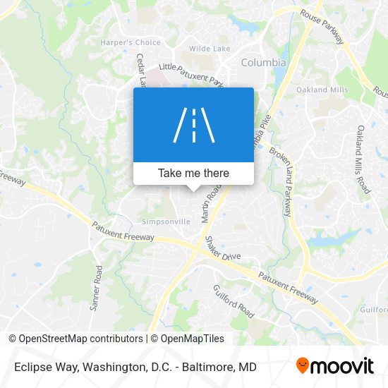 Eclipse Way map