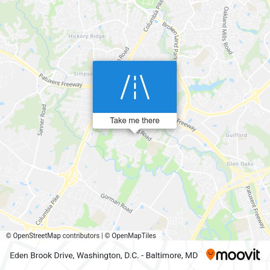 Eden Brook Drive map