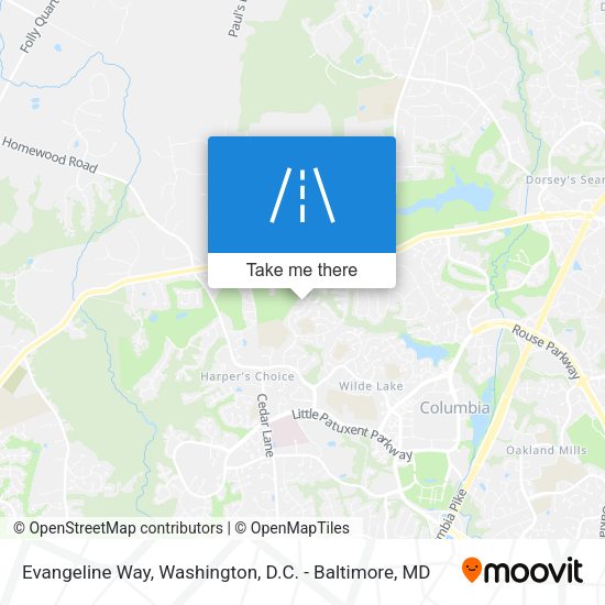 Evangeline Way map