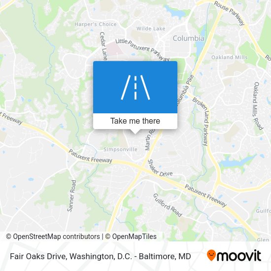 Mapa de Fair Oaks Drive