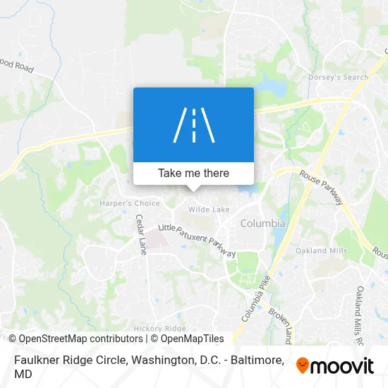 Faulkner Ridge Circle map