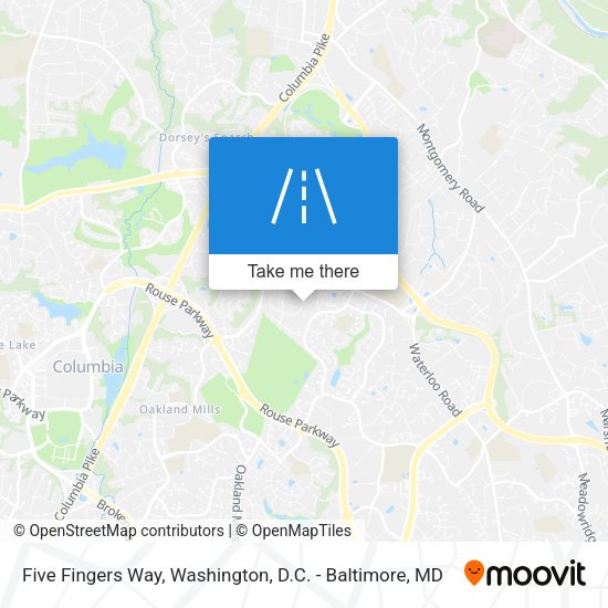 Five Fingers Way map