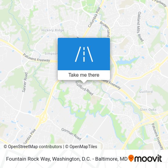 Fountain Rock Way map