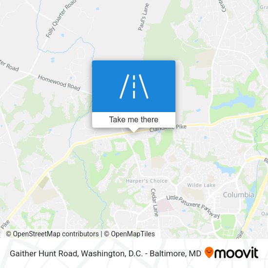Mapa de Gaither Hunt Road