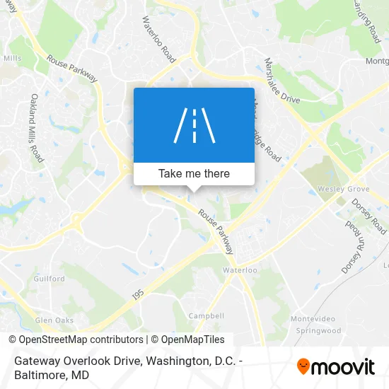 Gateway Overlook Drive map