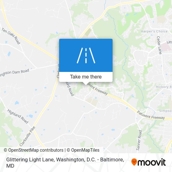 Glittering Light Lane map