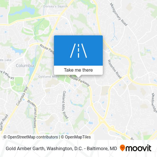 Gold Amber Garth map