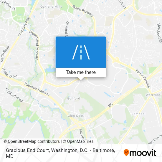 Gracious End Court map