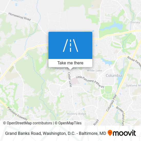Mapa de Grand Banks Road