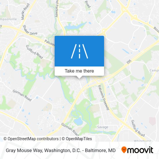 Gray Mouse Way map