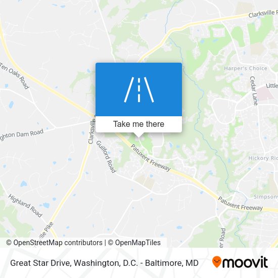 Great Star Drive map