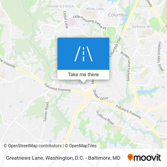 Mapa de Greatnews Lane