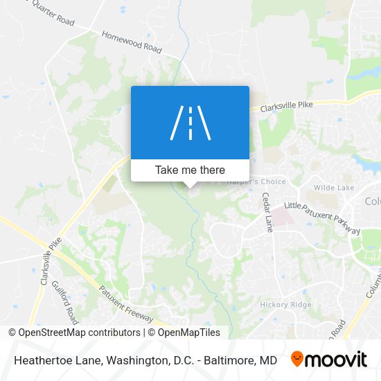 Heathertoe Lane map