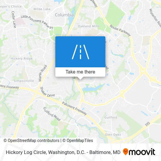 Hickory Log Circle map