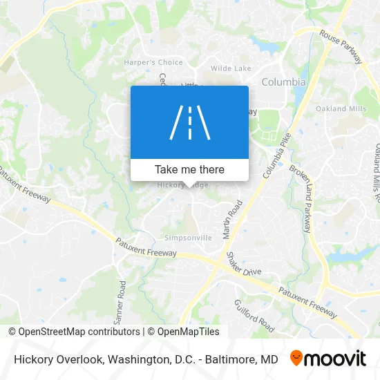Hickory Overlook map