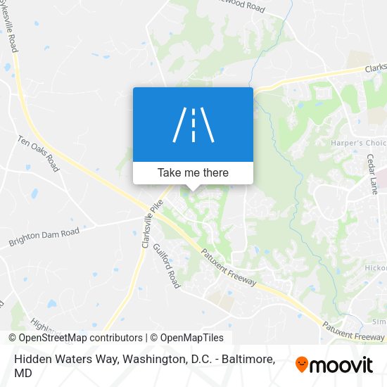 Hidden Waters Way map