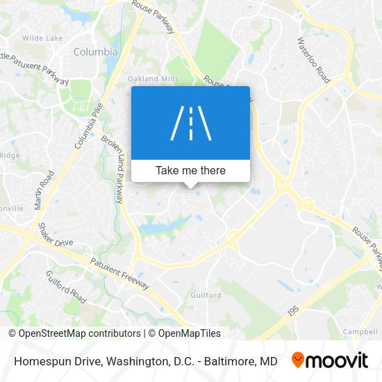 Homespun Drive map