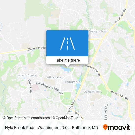 Hyla Brook Road map