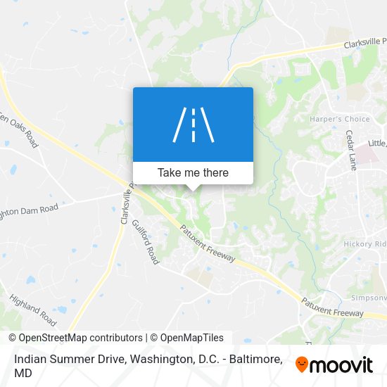 Indian Summer Drive map
