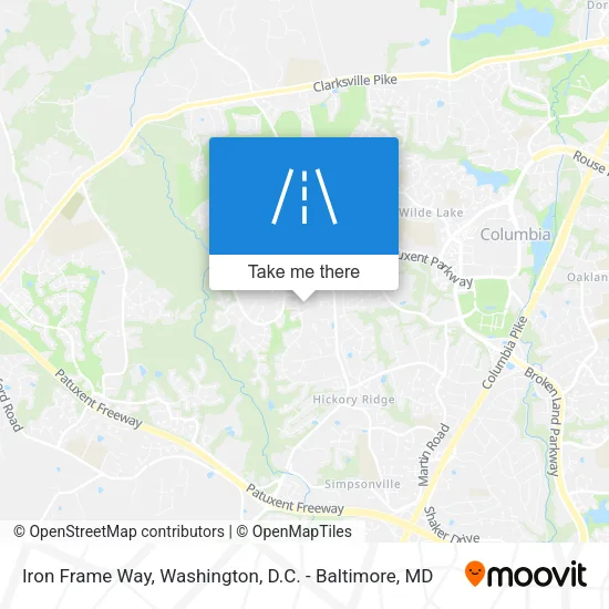 Iron Frame Way map