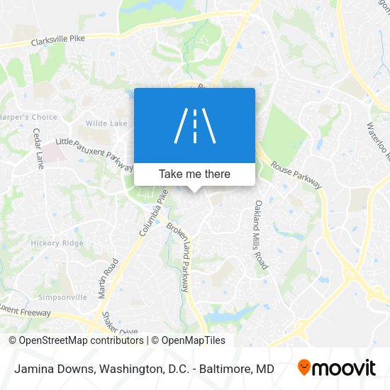 Mapa de Jamina Downs