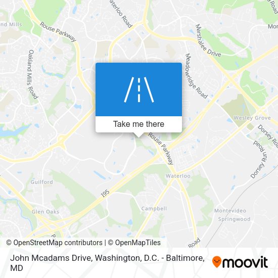 Mapa de John Mcadams Drive