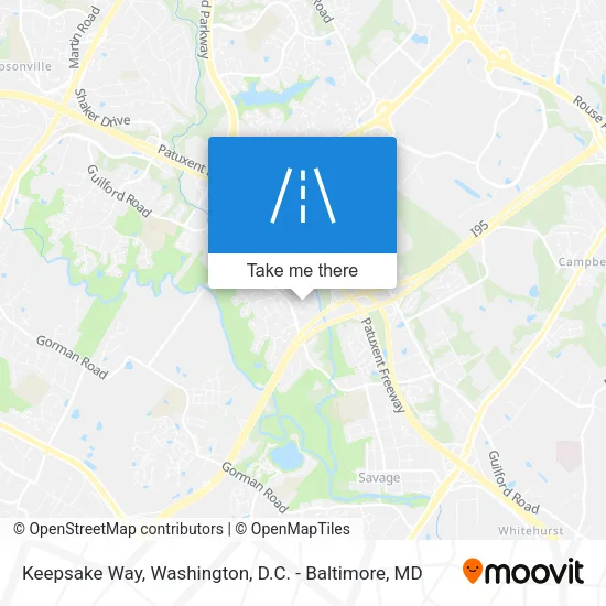 Keepsake Way map