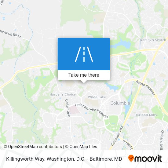 Killingworth Way map