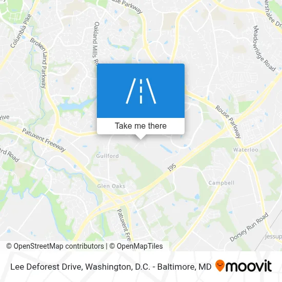 Lee Deforest Drive map