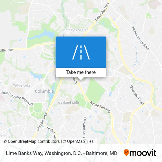 Lime Banks Way map