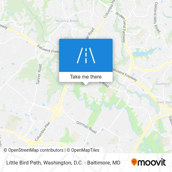 Little Bird Path map