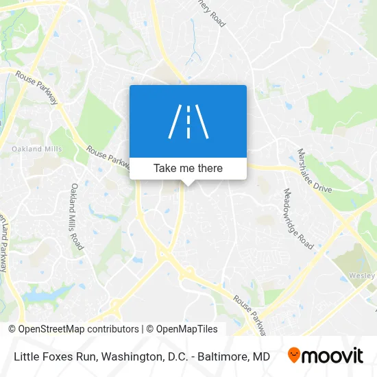 Little Foxes Run map