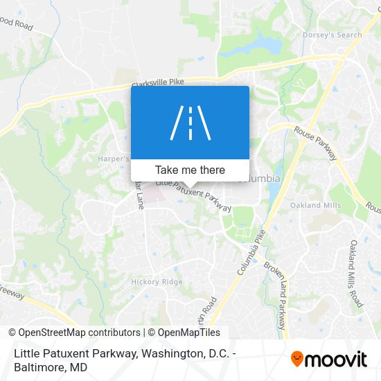 Mapa de Little Patuxent Parkway