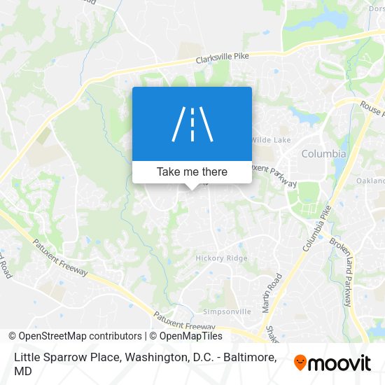 Mapa de Little Sparrow Place