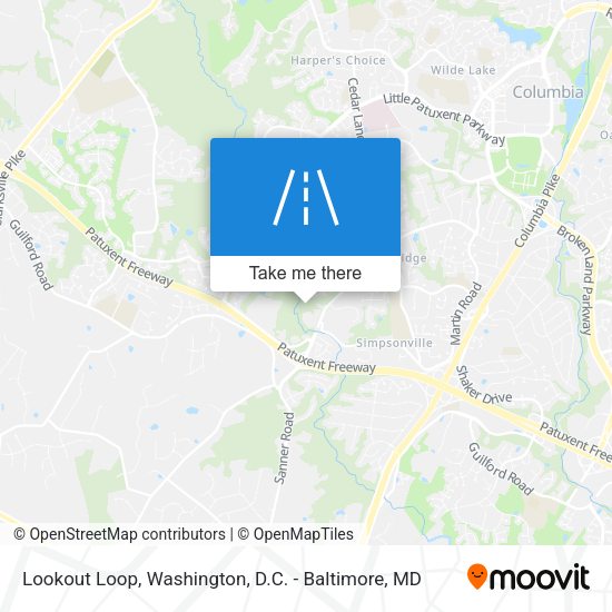 Lookout Loop map