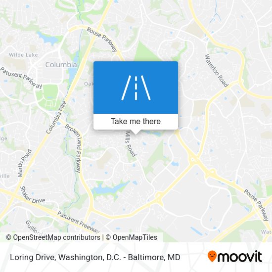 Loring Drive map