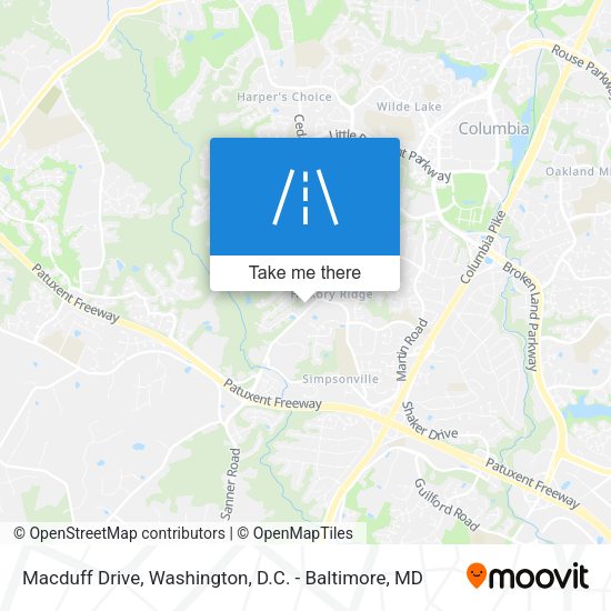 Mapa de Macduff Drive