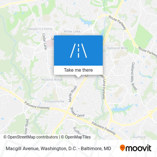 Macgill Avenue map