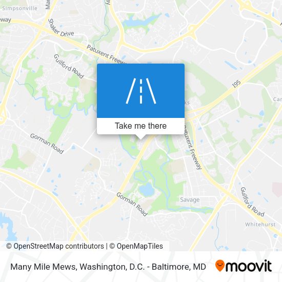 Many Mile Mews map
