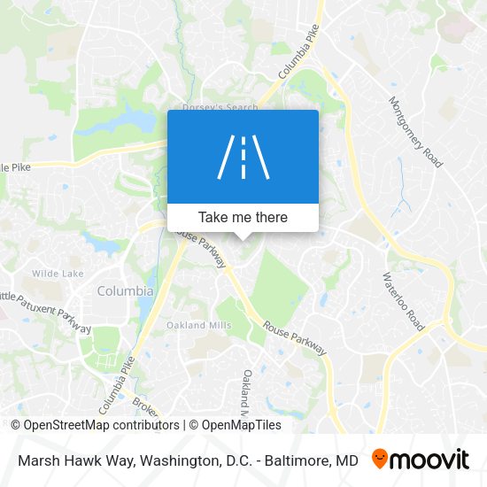 Marsh Hawk Way map