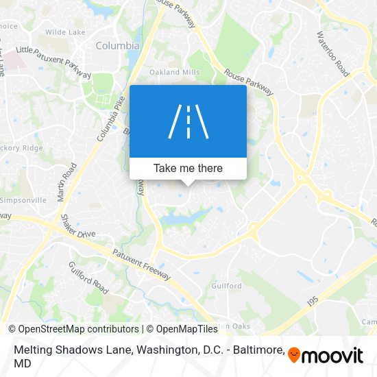 Melting Shadows Lane map