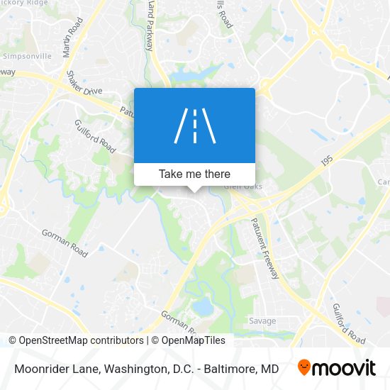 Moonrider Lane map