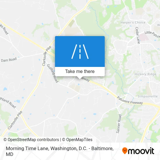 Morning Time Lane map