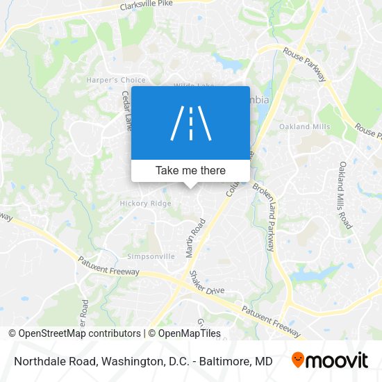 Northdale Road map