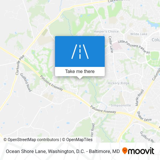 Mapa de Ocean Shore Lane