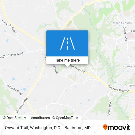 Onward Trail map