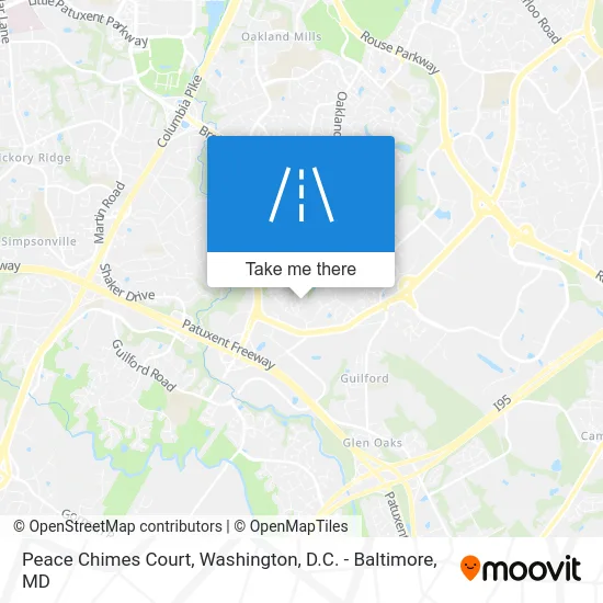 Peace Chimes Court map