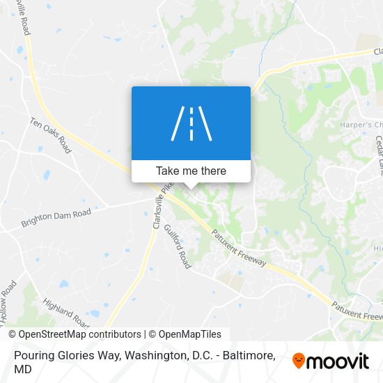 Pouring Glories Way map