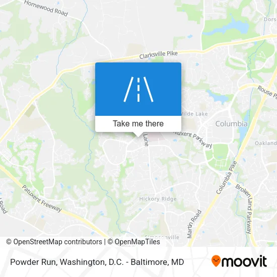Powder Run map