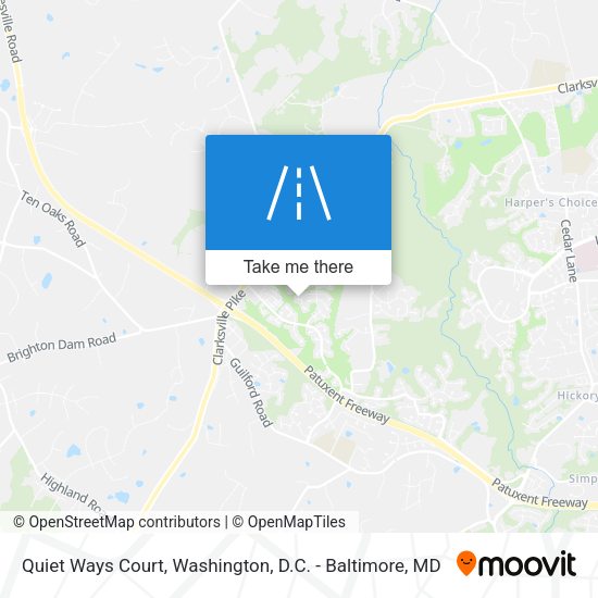 Quiet Ways Court map